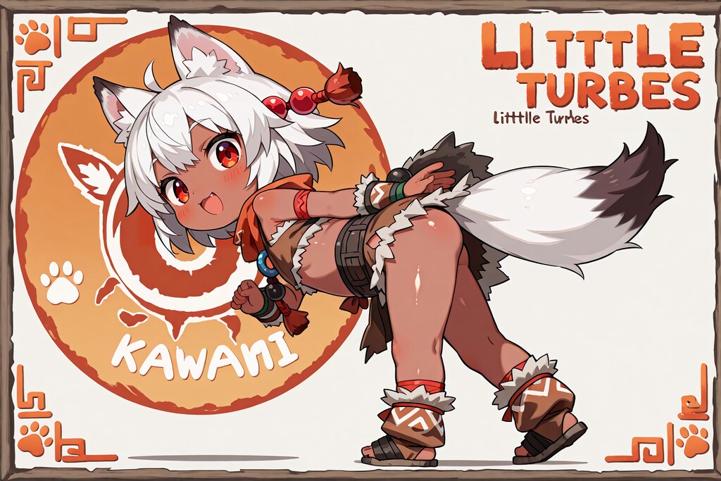 狼耳民族痛車の元絵候補(全年齢の余り)