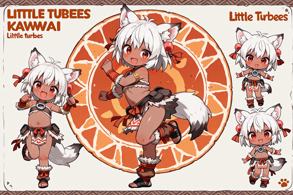 狼耳民族痛車の元絵候補(全年齢の余り)