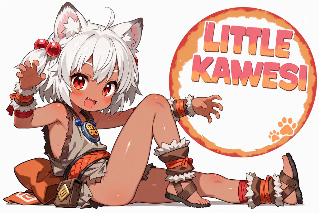 狼耳民族痛車の元絵候補(全年齢の余り)