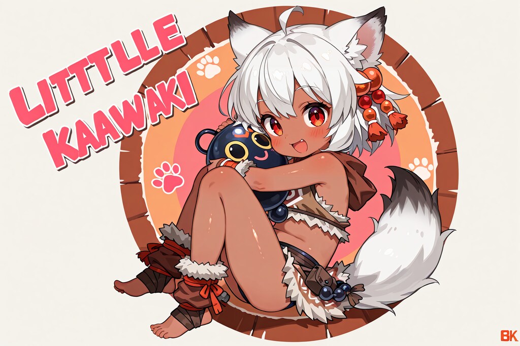 狼耳民族痛車の元絵候補(全年齢の余り)