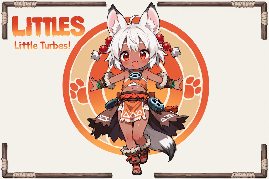 狼耳民族痛車の元絵候補(全年齢の余り)