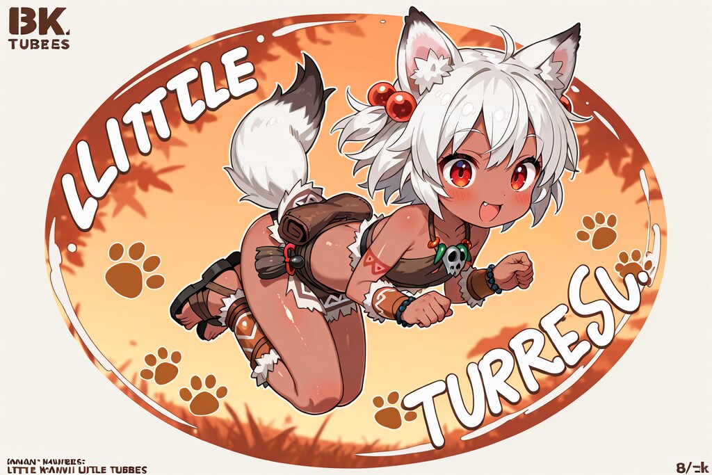 狼耳民族痛車の元絵候補(全年齢の余り)