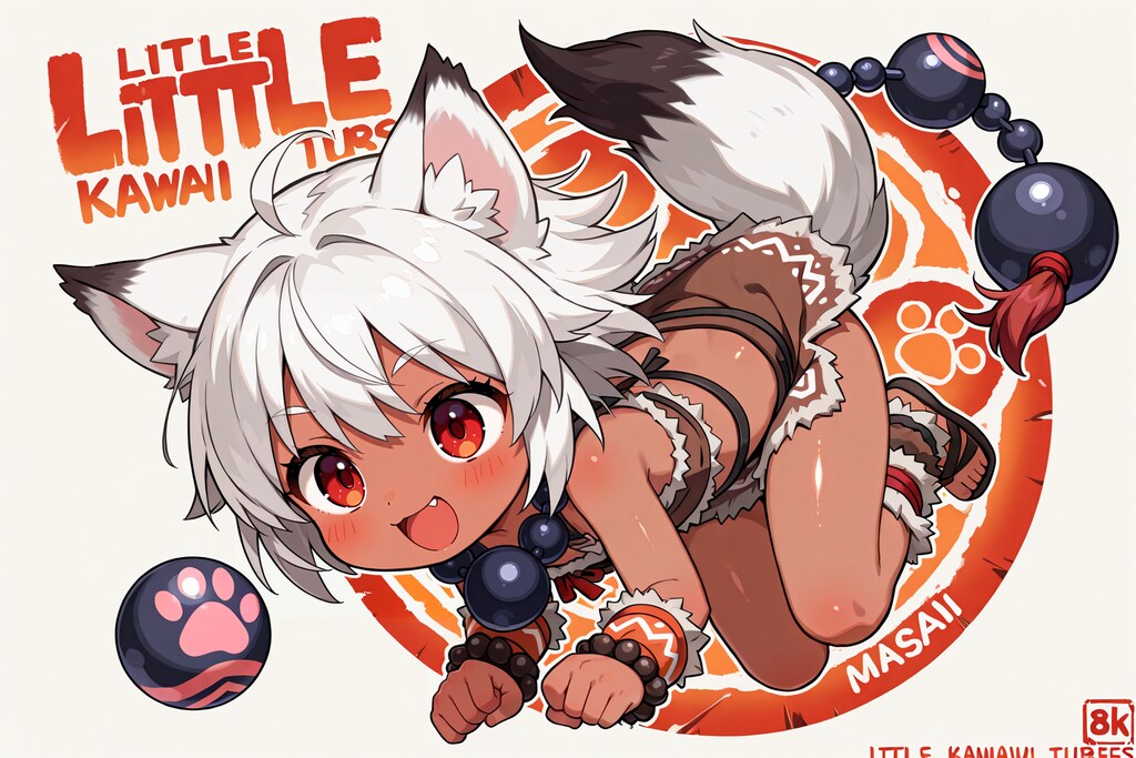 狼耳民族痛車の元絵候補(全年齢の余り)