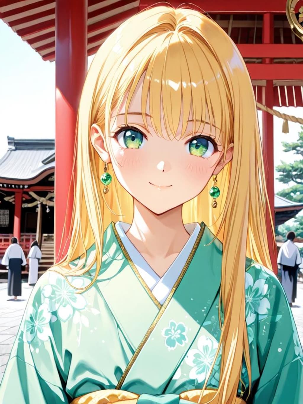 晴れ着 金髪フラッチェメイド