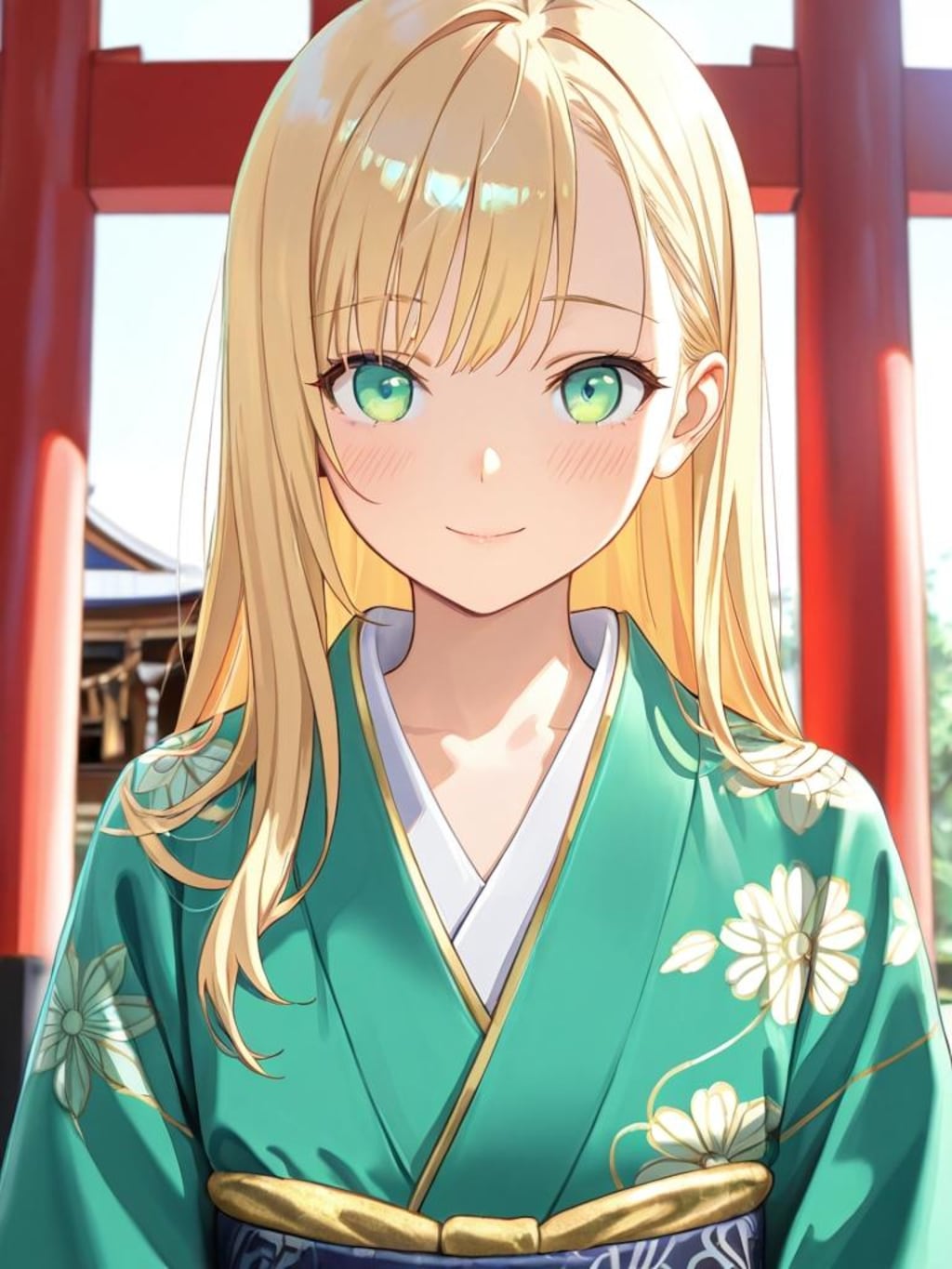 晴れ着 金髪フラッチェメイド