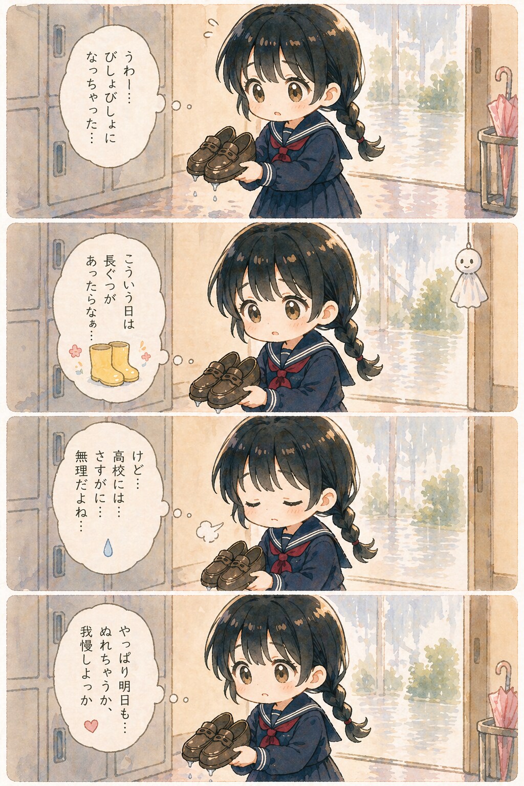 雨の日は長靴がいいな