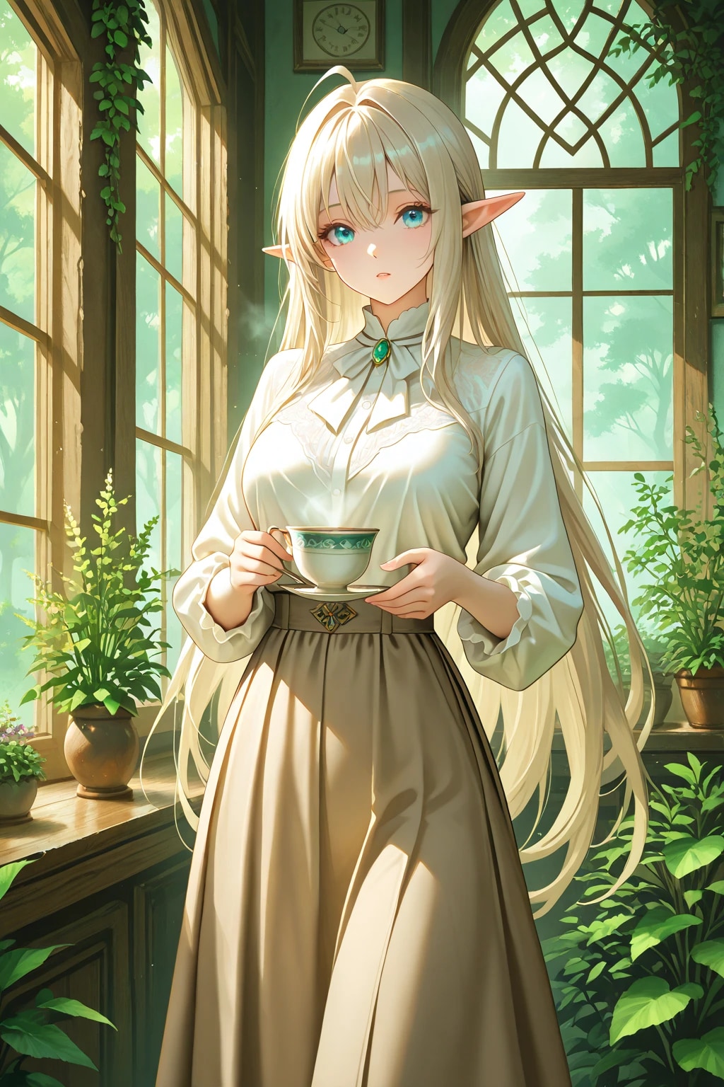 ハーブティーとエルフ