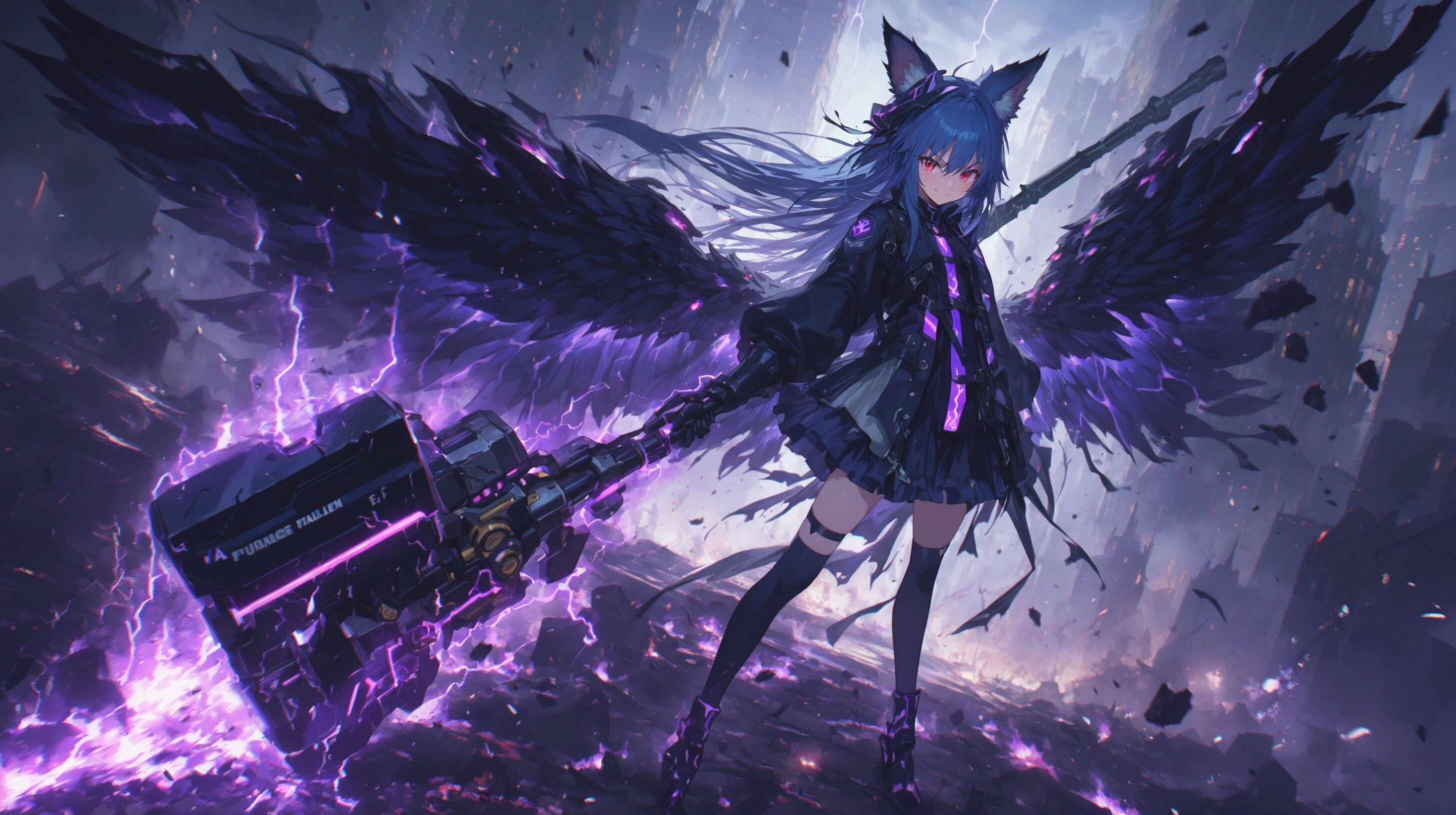 堕天使と崩壊した都市