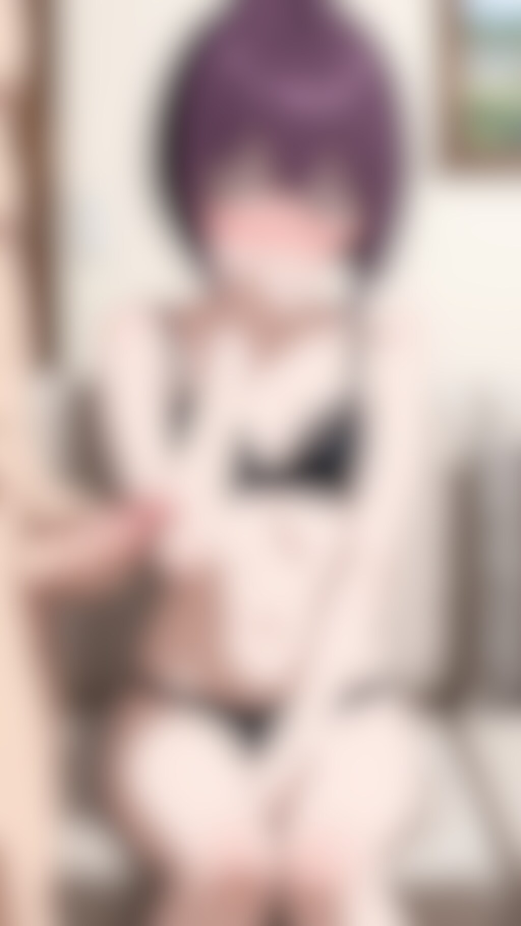 紫色ボブが乱れるまで