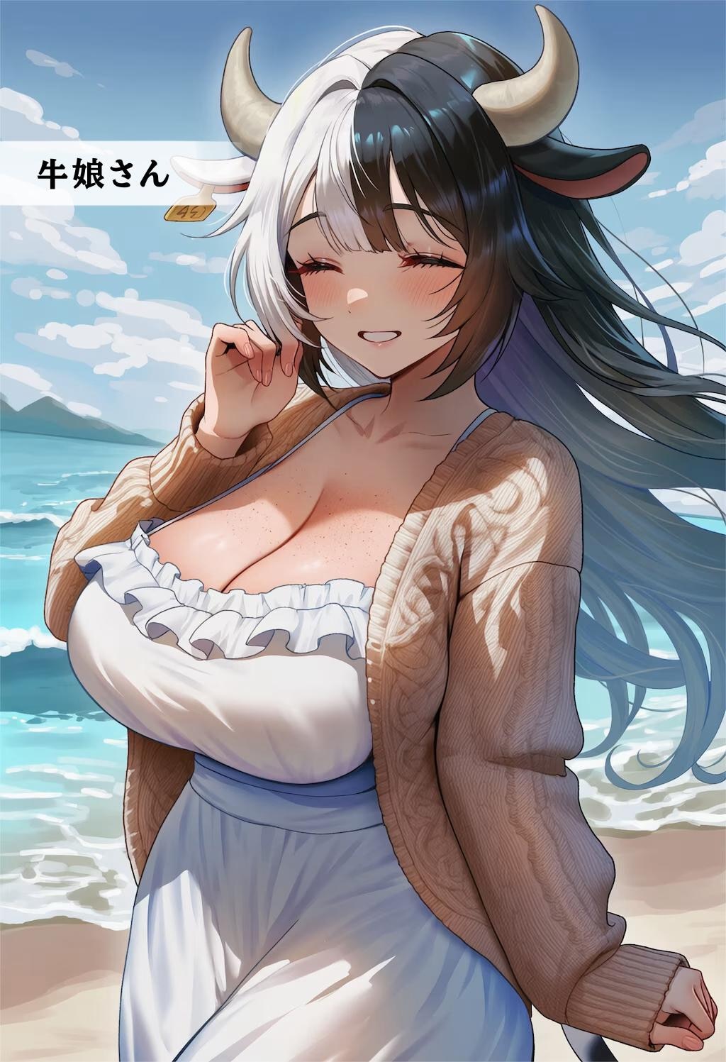 【8枚】異種族美少女図録1 ― 砂浜デート中の人外娘たち