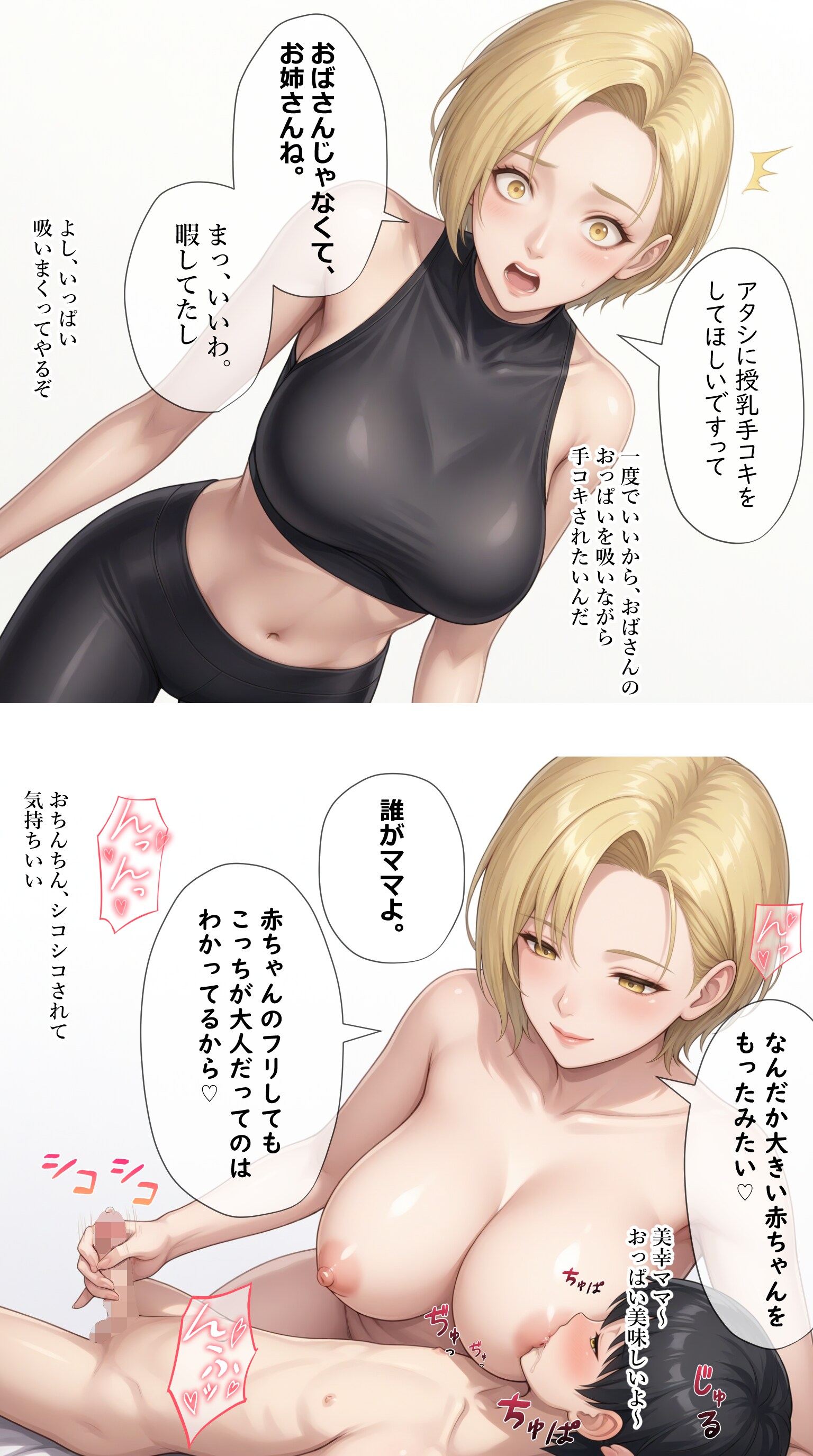 授乳手コキで抜くタワマン妻【徳山美幸】編