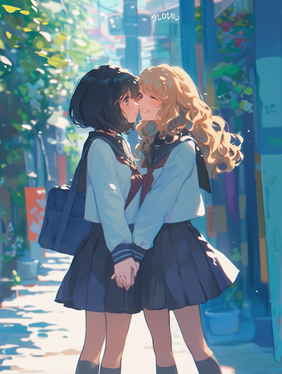 キスしたい二人のJK08～14