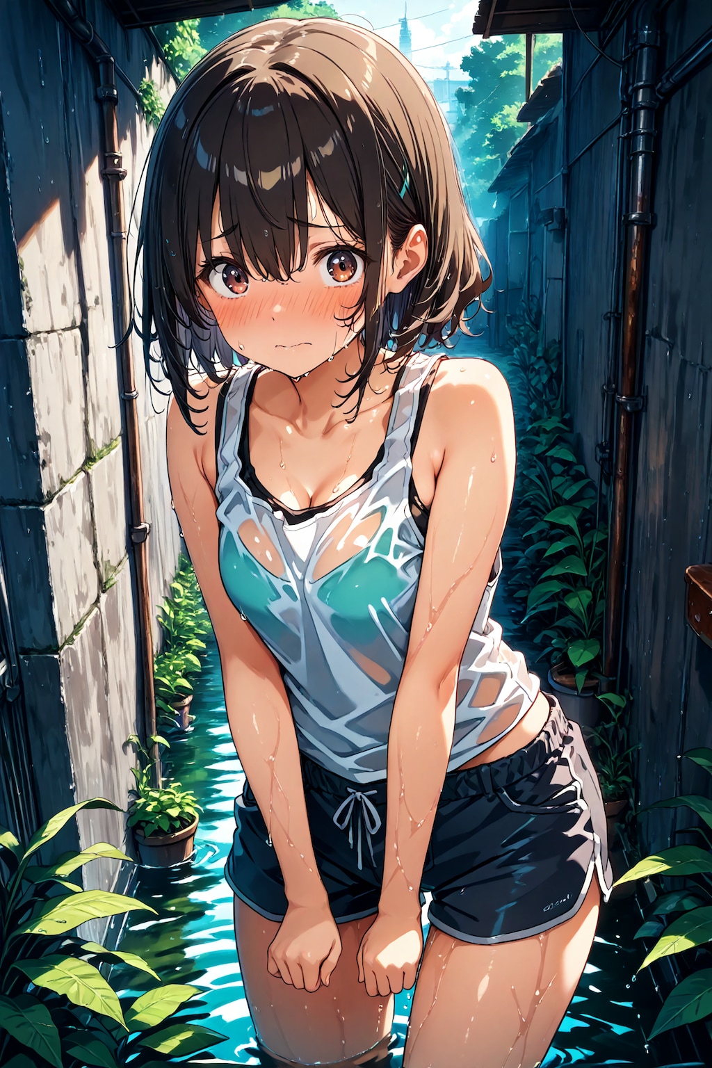 濡れ透けタンクトップ(29)