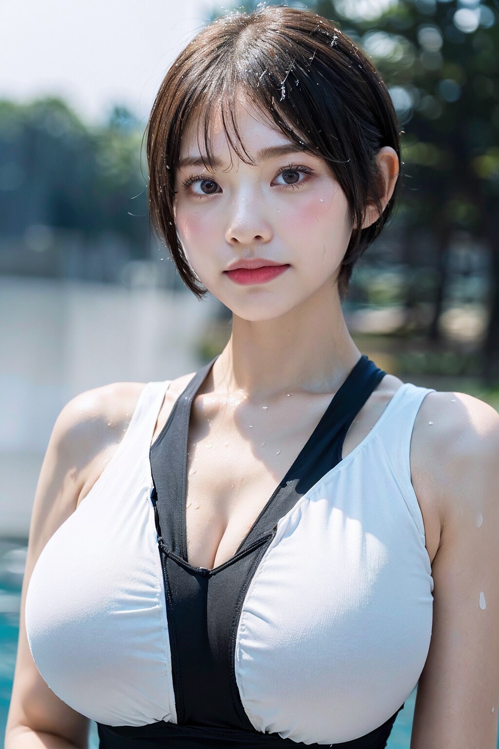 変なスク水　拡大版