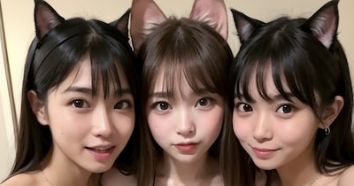 競馬場のステージで歌って踊るJKアイドル!馬耳娘❤️