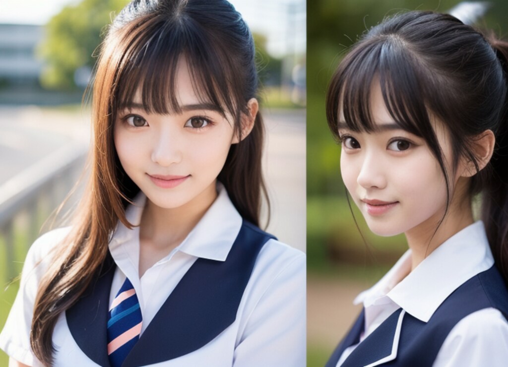 美少女J◯40人💕色んな学校の制服があって全部可愛いー😍