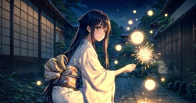幽霊の花火