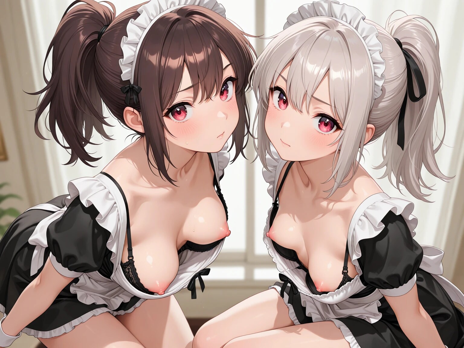 40枚:Wはみ乳メイド