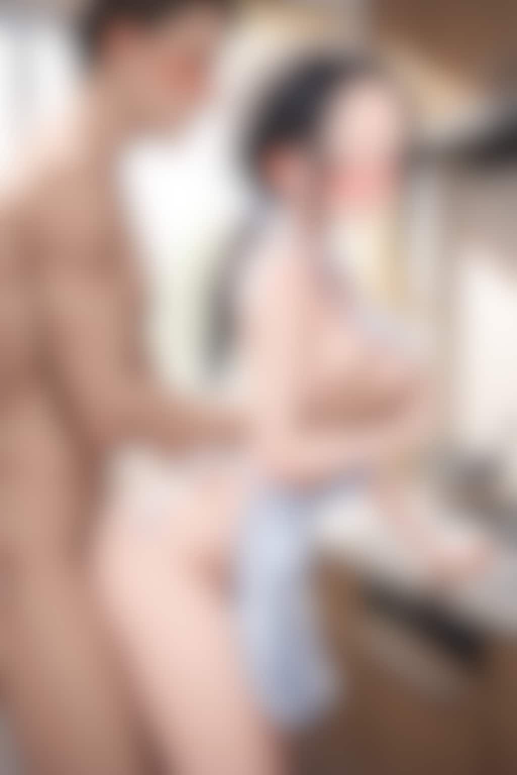 裸エプロンの妻💞✨を後ろから……💞✨