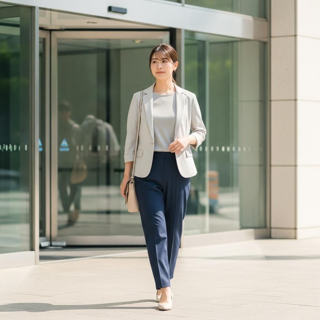 お姉さんの出勤風景