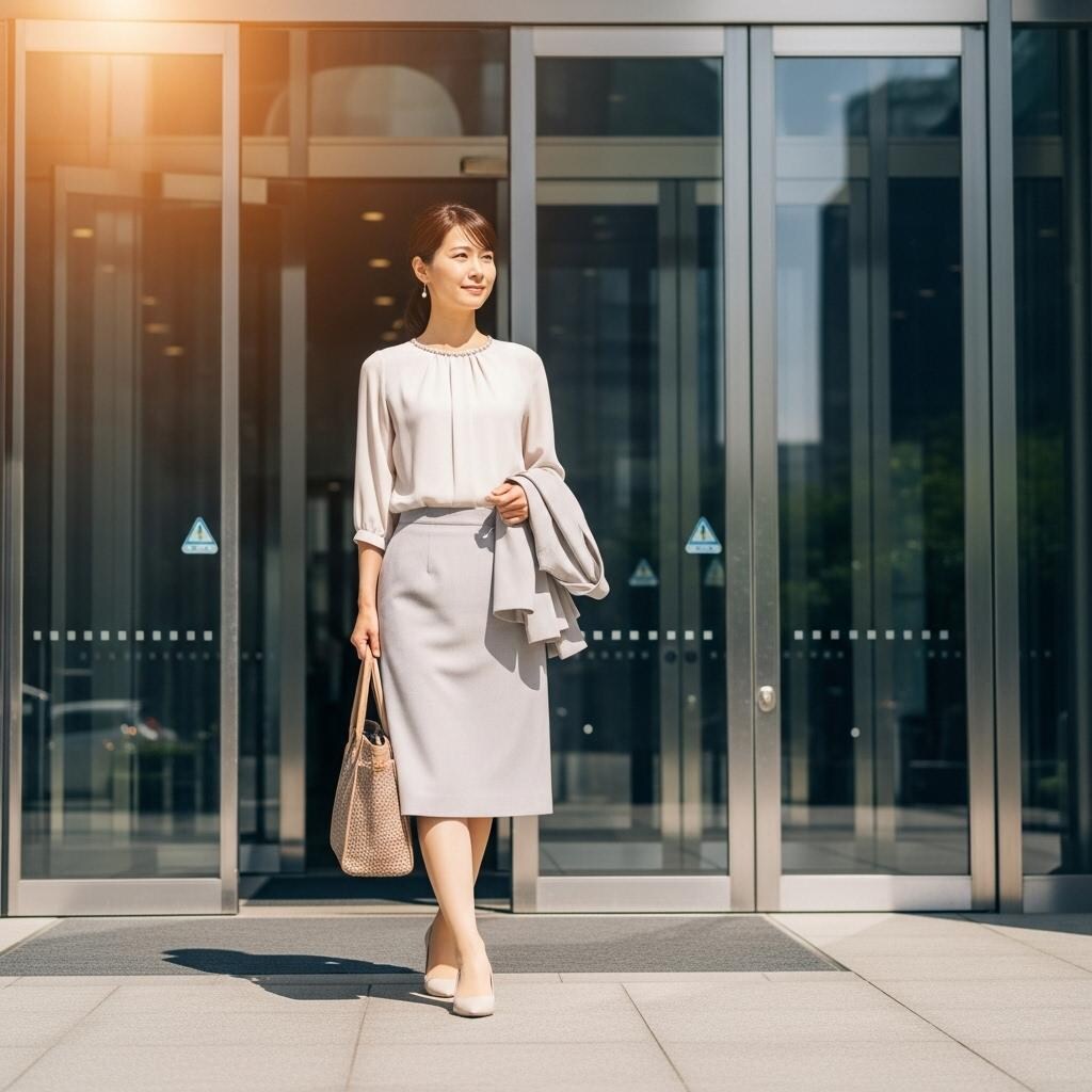 お姉さんの出勤風景