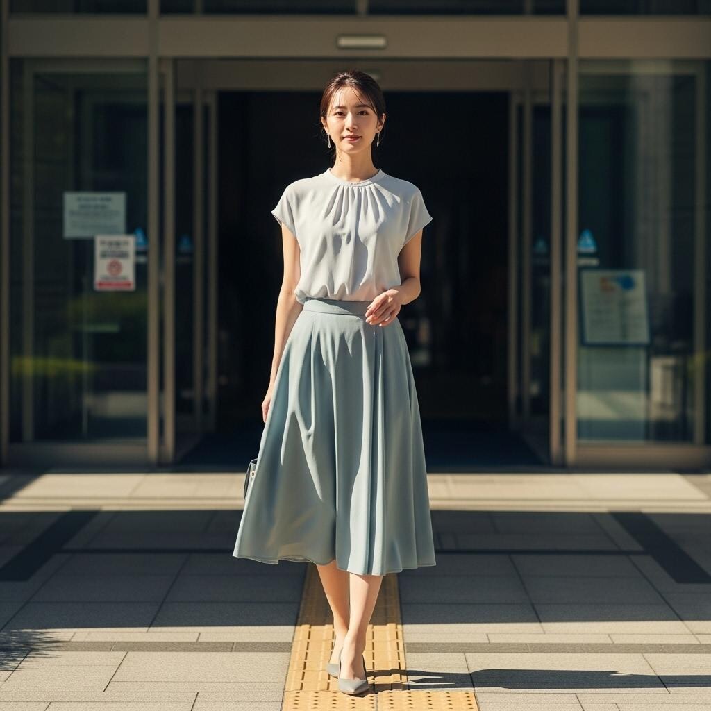 お姉さんの出勤風景