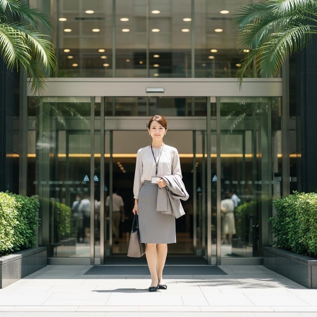 お姉さんの出勤風景