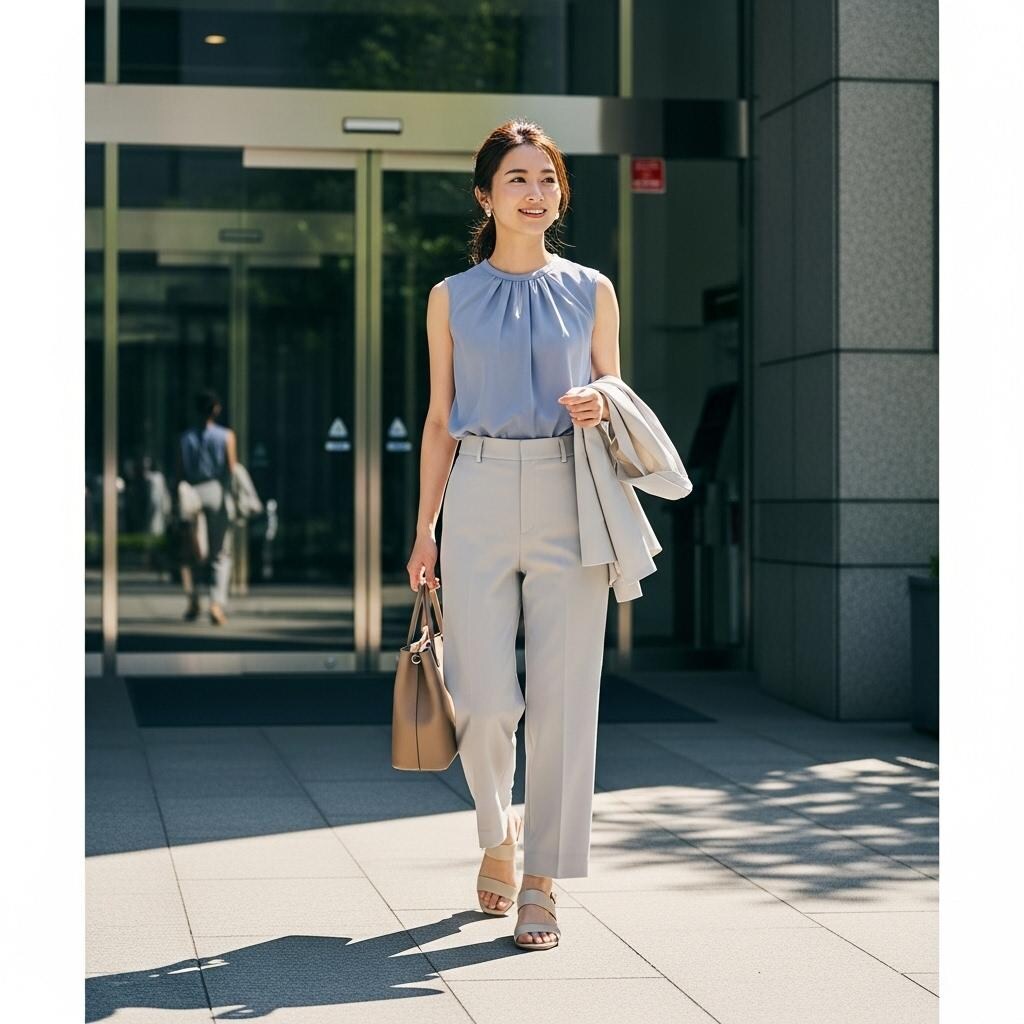 お姉さんの出勤風景