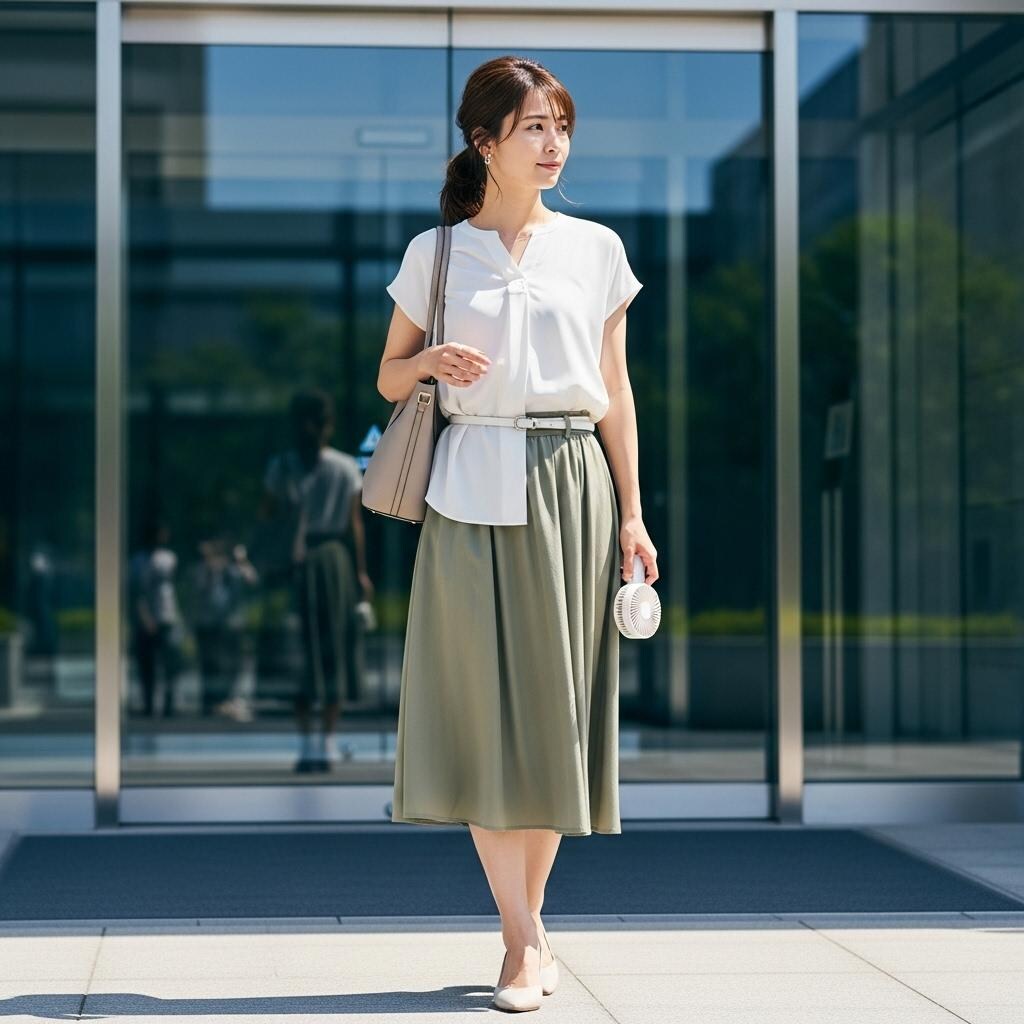 お姉さんの出勤風景