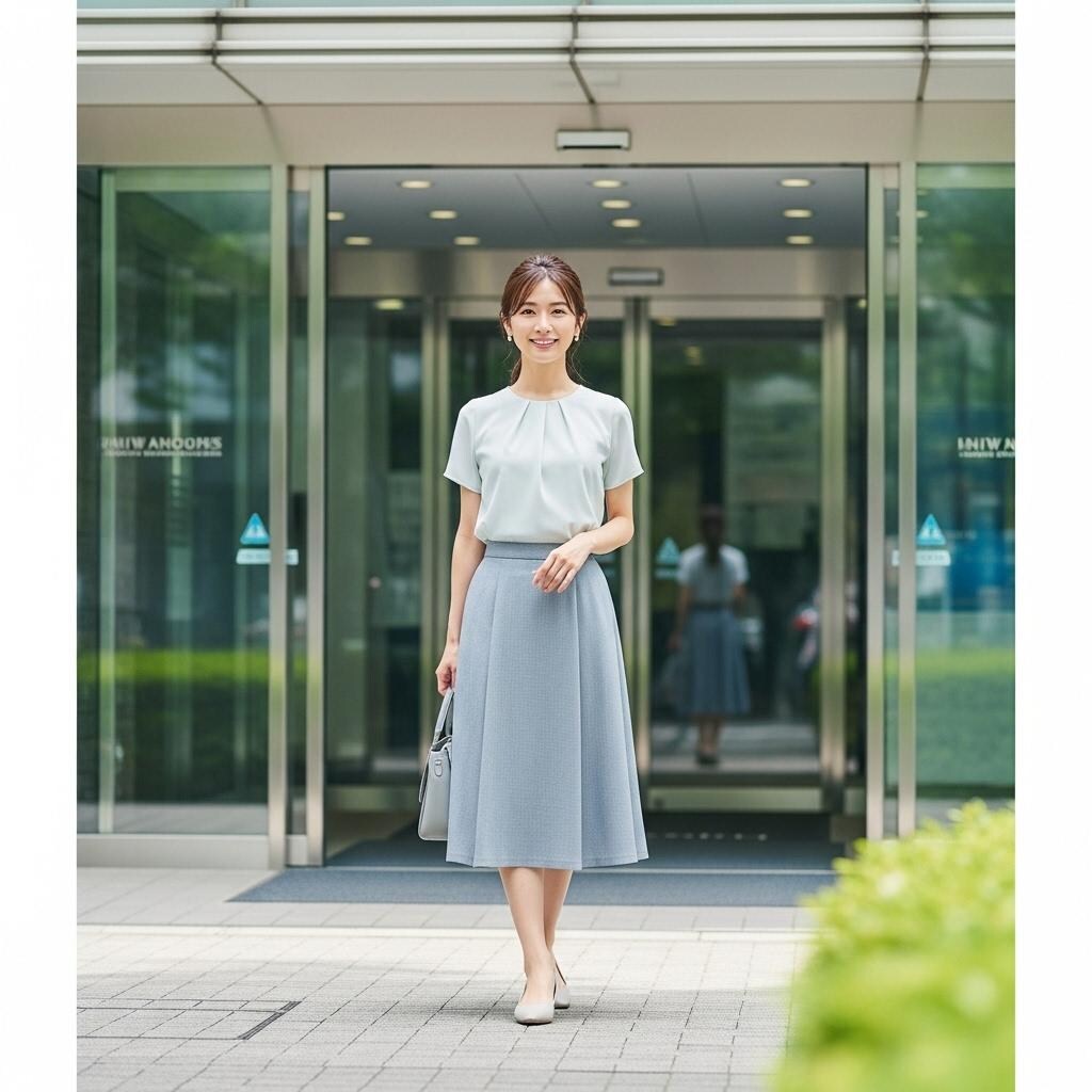 お姉さんの出勤風景