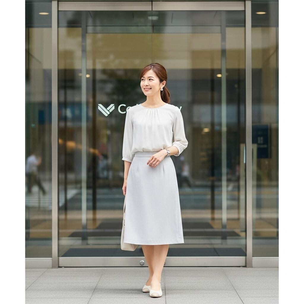 お姉さんの出勤風景