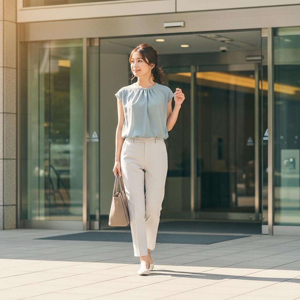 お姉さんの出勤風景
