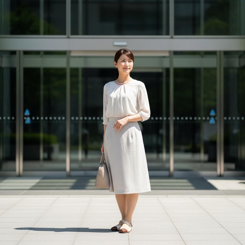 お姉さんの出勤風景