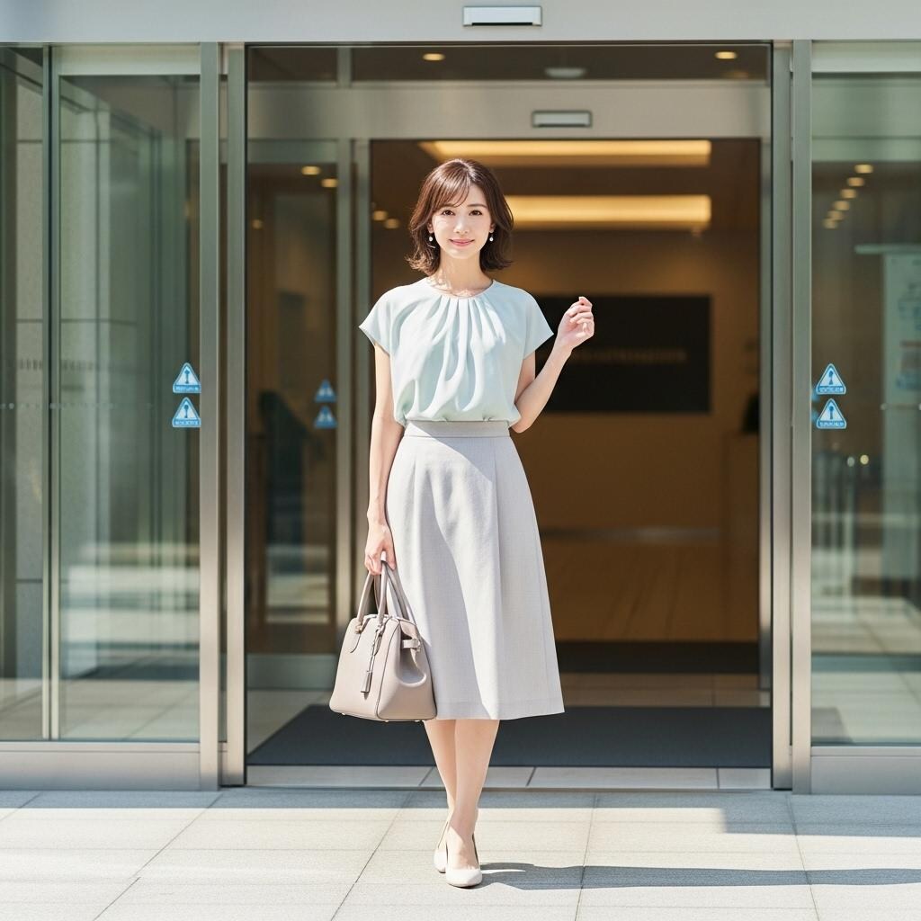 お姉さんの出勤風景