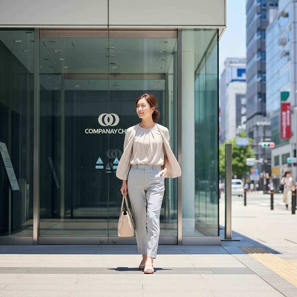 お姉さんの出勤風景