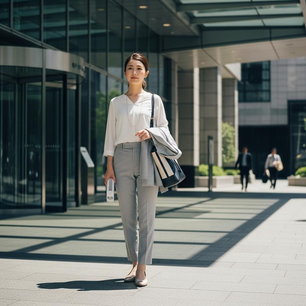 お姉さんの出勤風景