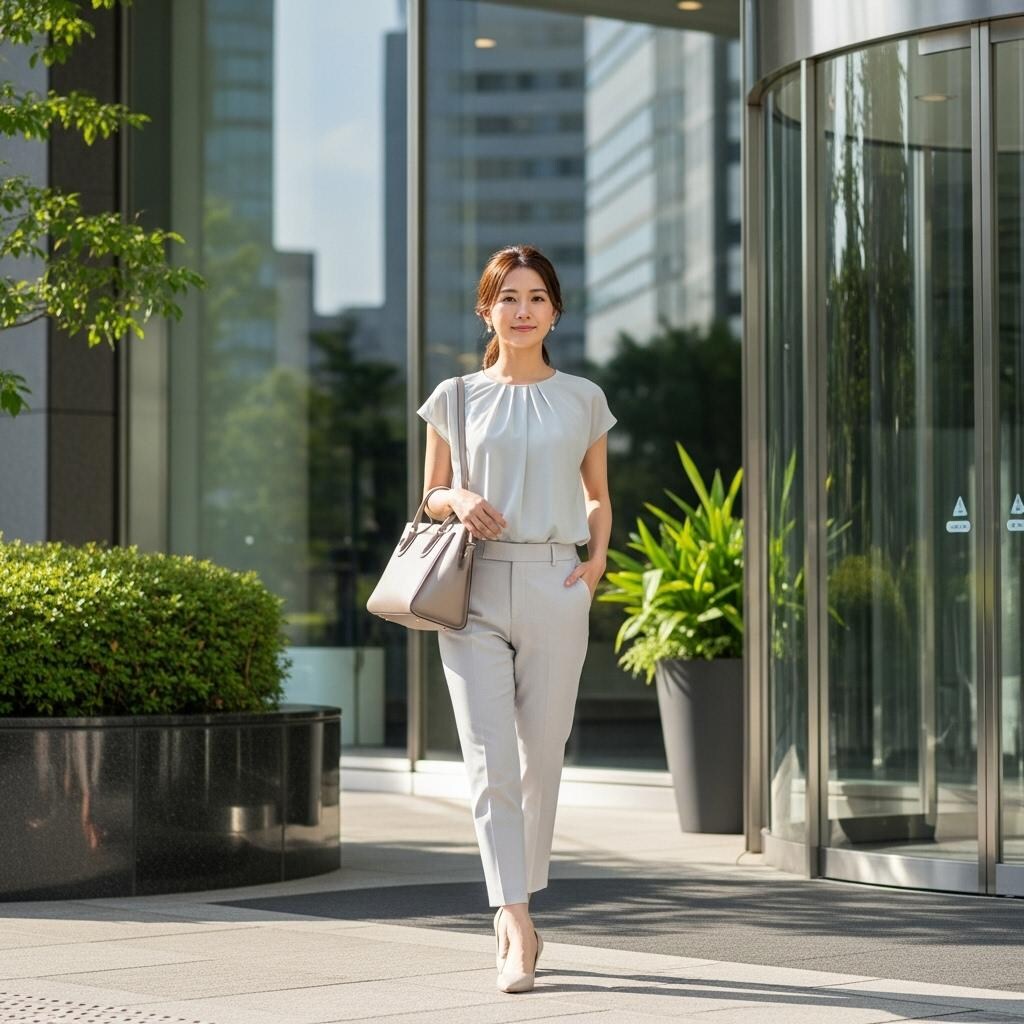 お姉さんの出勤風景