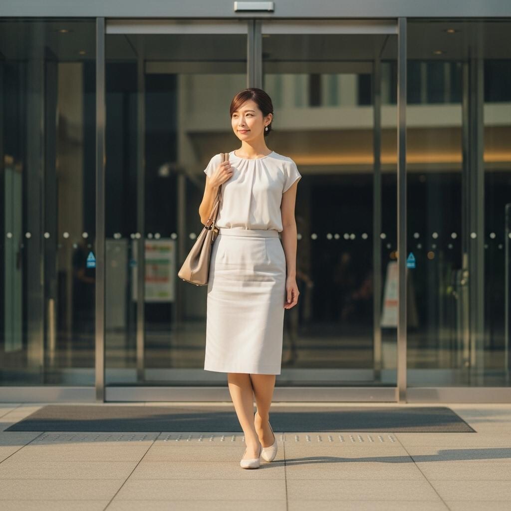 お姉さんの出勤風景