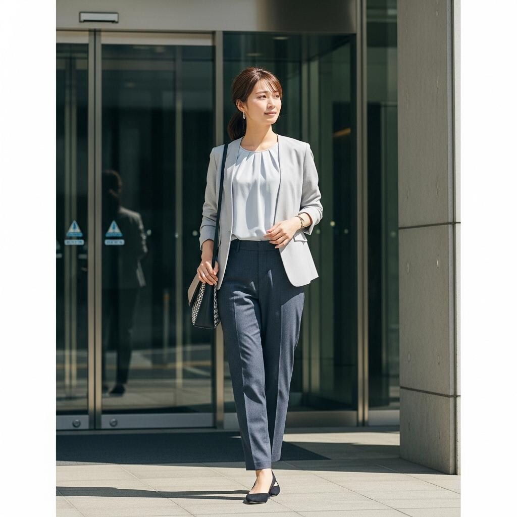 お姉さんの出勤風景