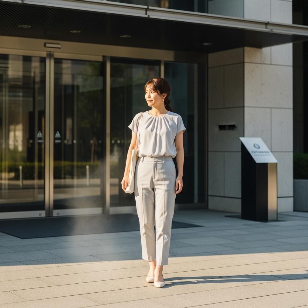 お姉さんの出勤風景