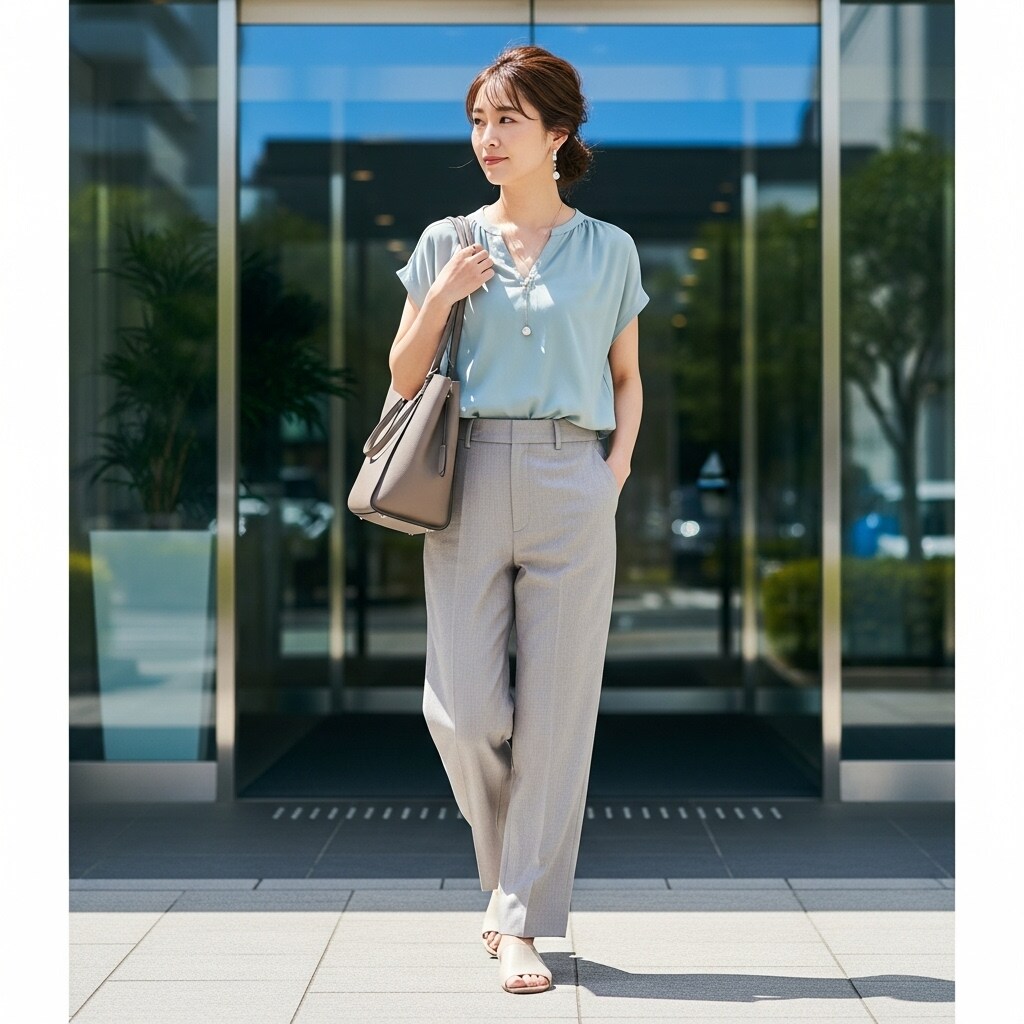 お姉さんの出勤風景