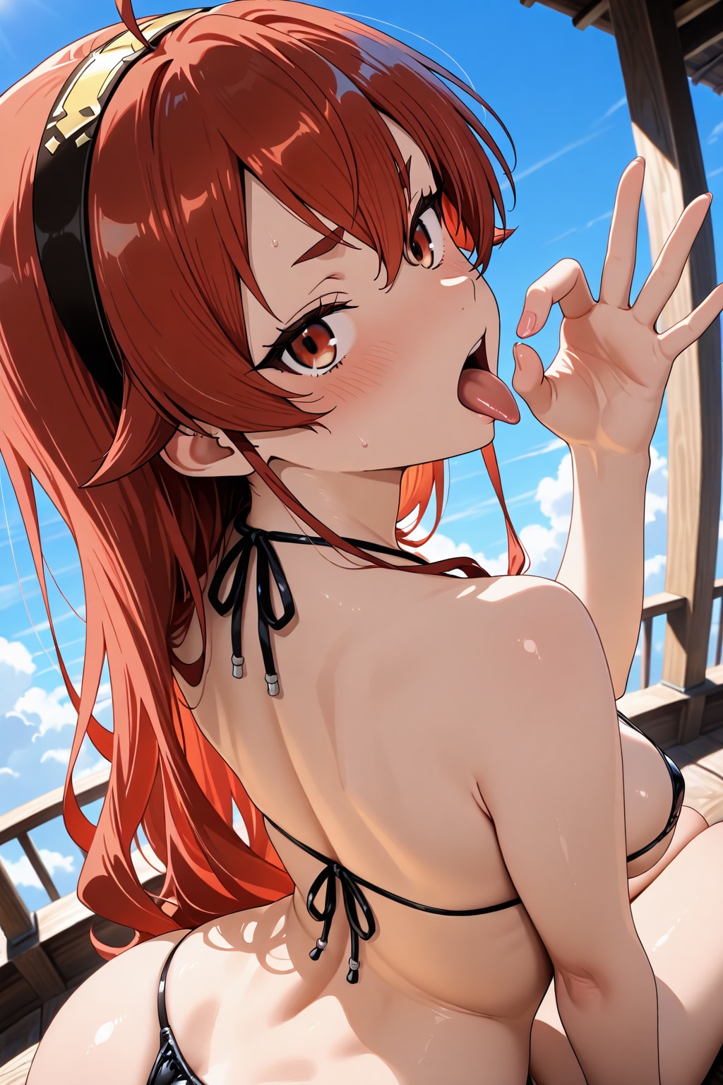 Eris Boreas Greyrat at the Beach