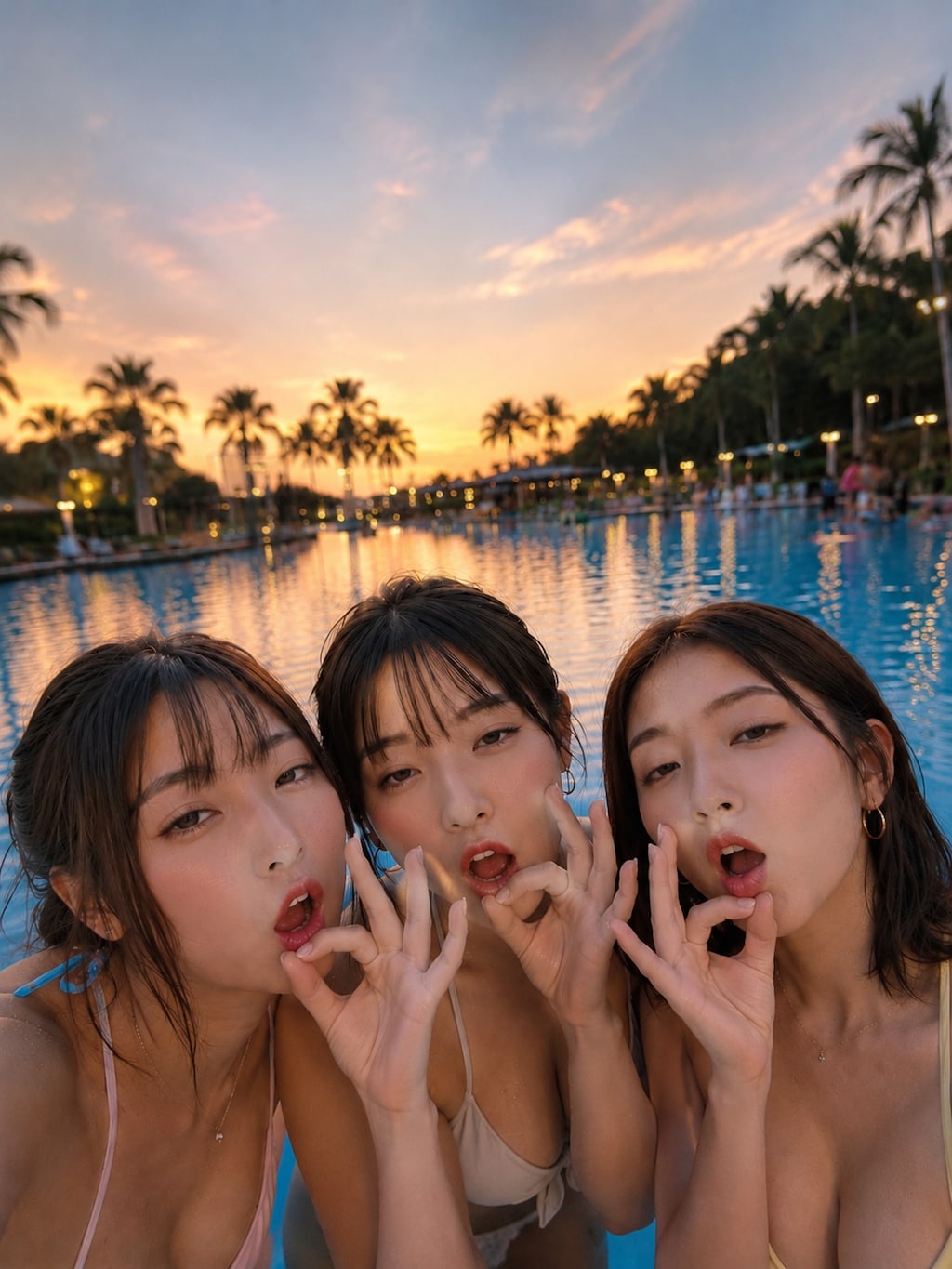 【22枚】プールで誘うカノジョたち