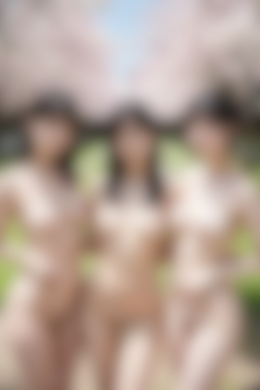 アイドルたちの花見大会