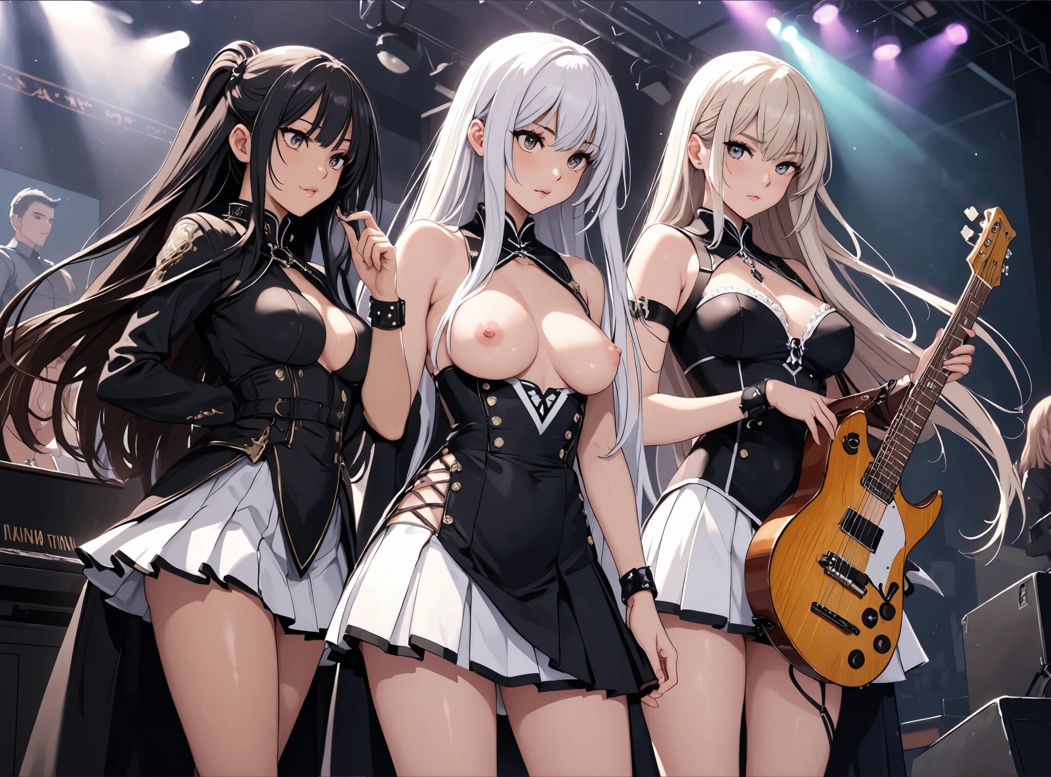 集団のお姉さん