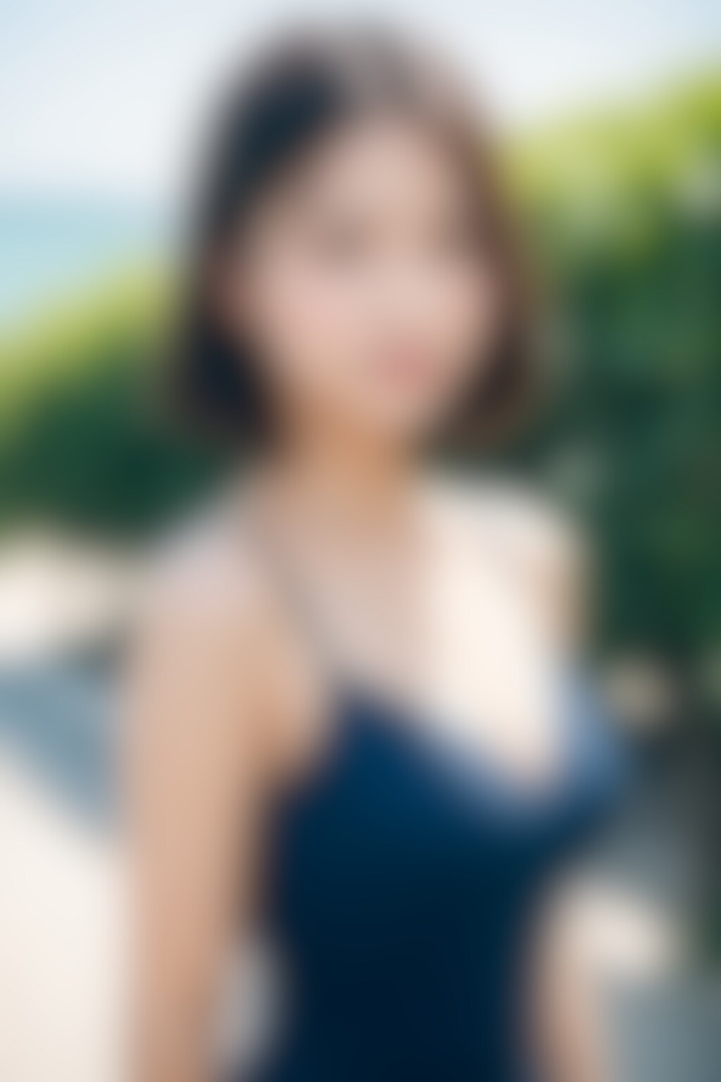 ワンピース水着の少女