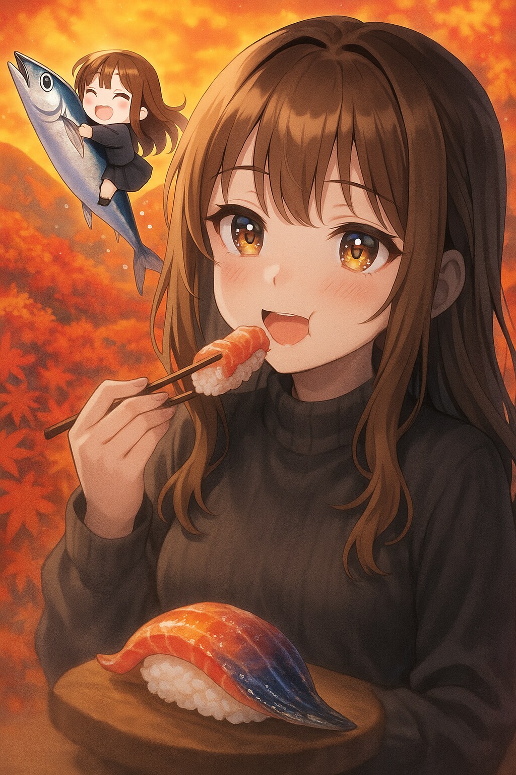 企画「寿司秋笑」呪文付き