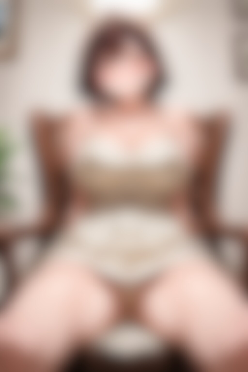 18枚:挑発的な座り方の彼女