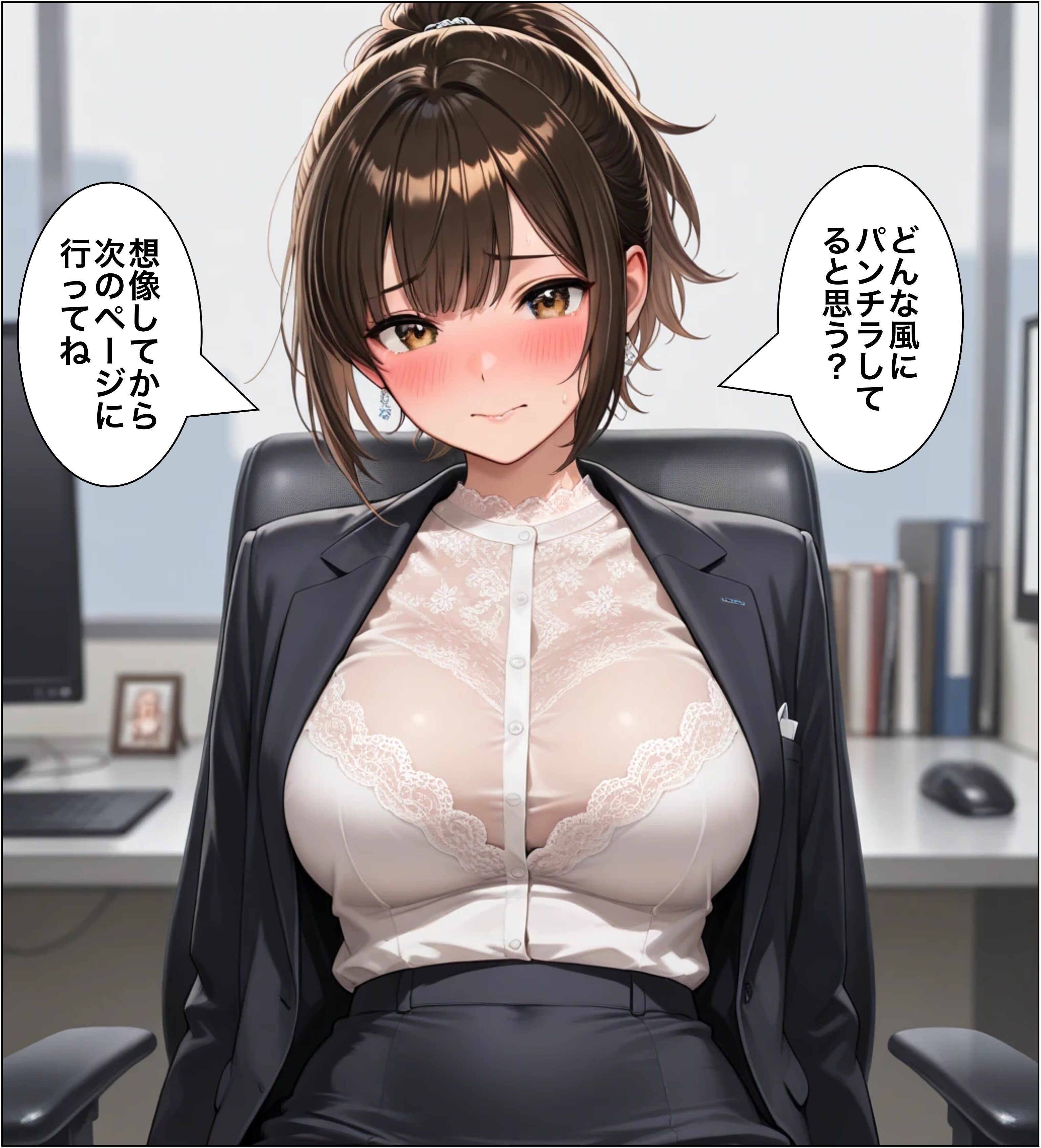 40ページ:パンチラ想像力テスト②