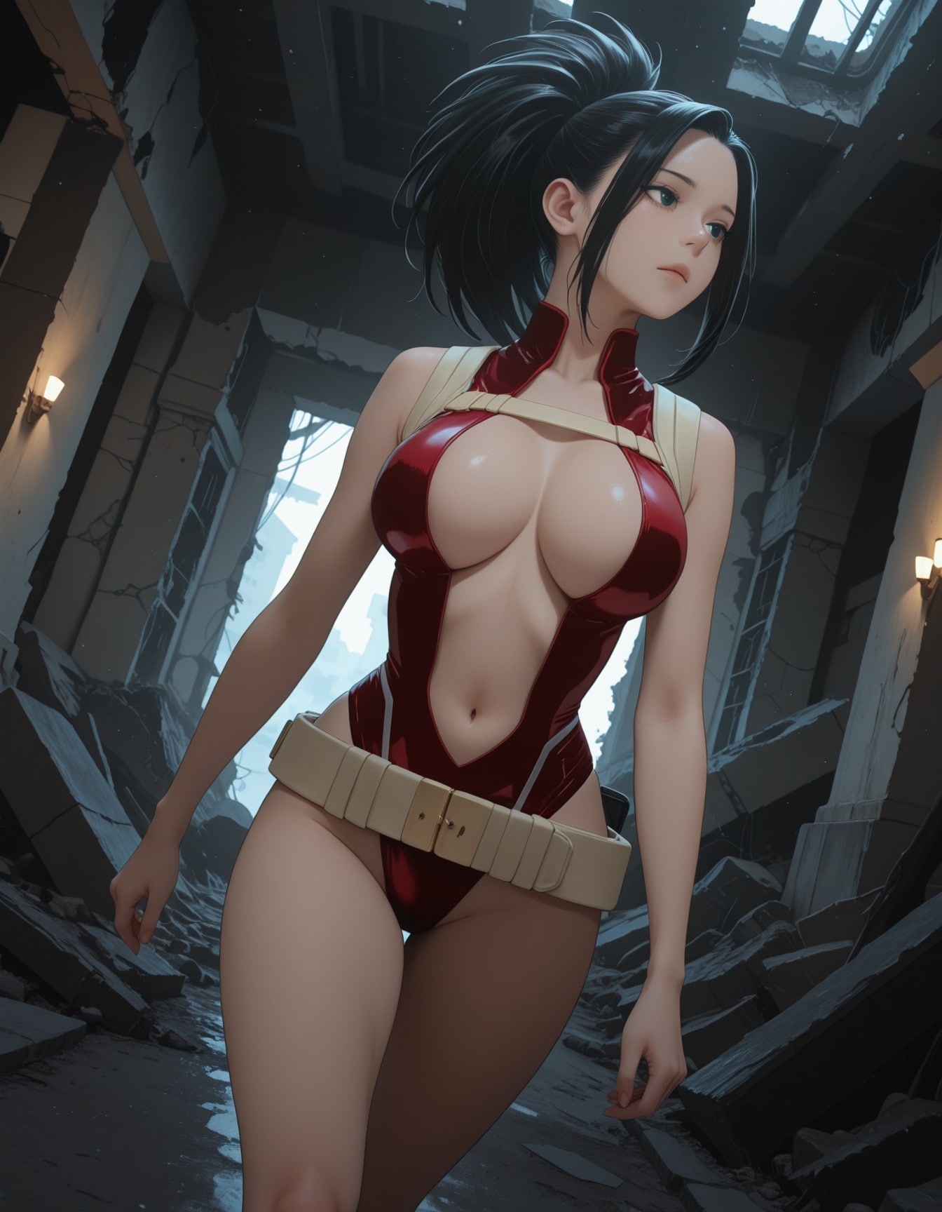 廃墟で犯される八百万百